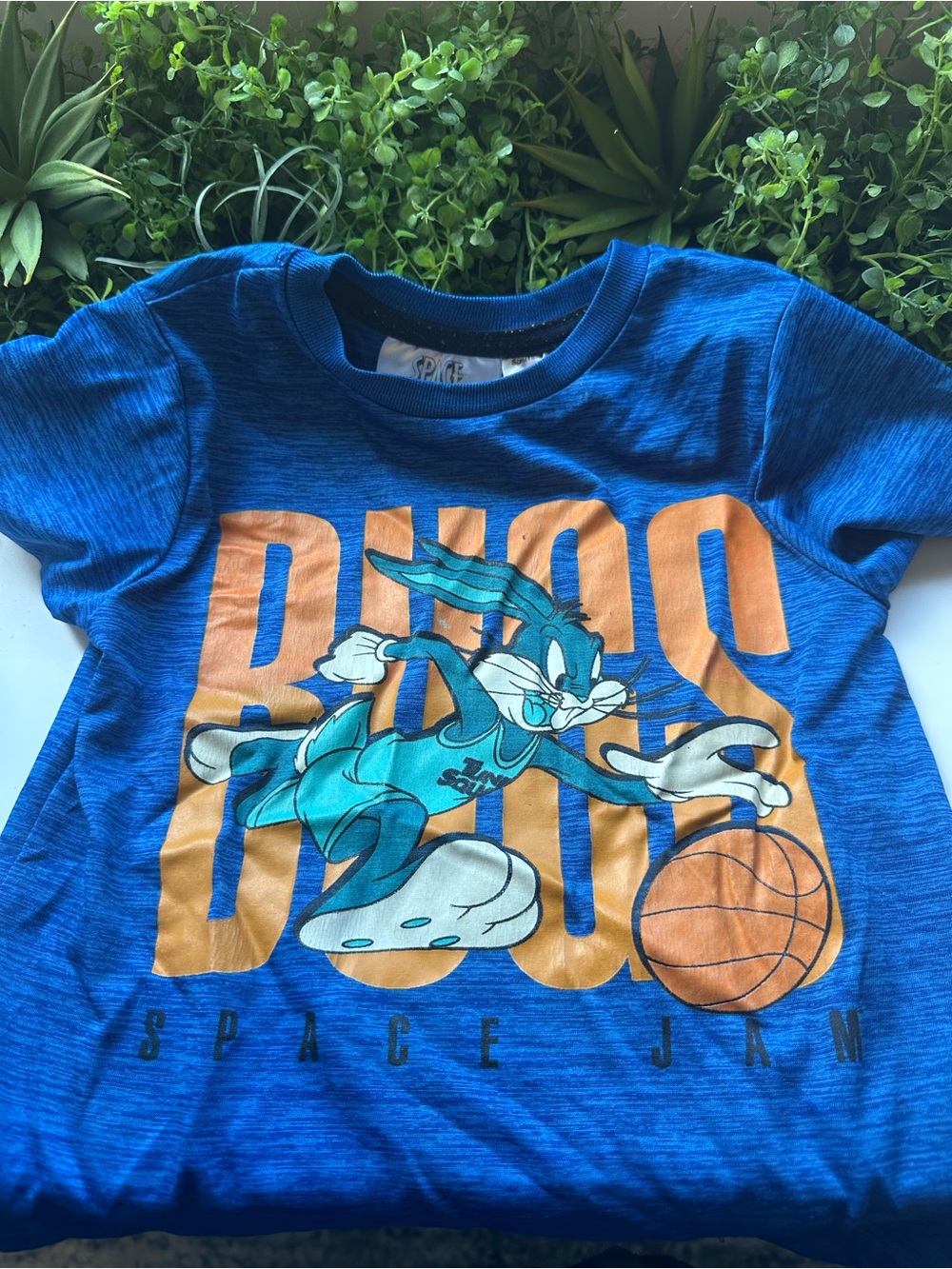 Vintage Space Jam Blue Bugs Bunny Boys' Graphic Tee
